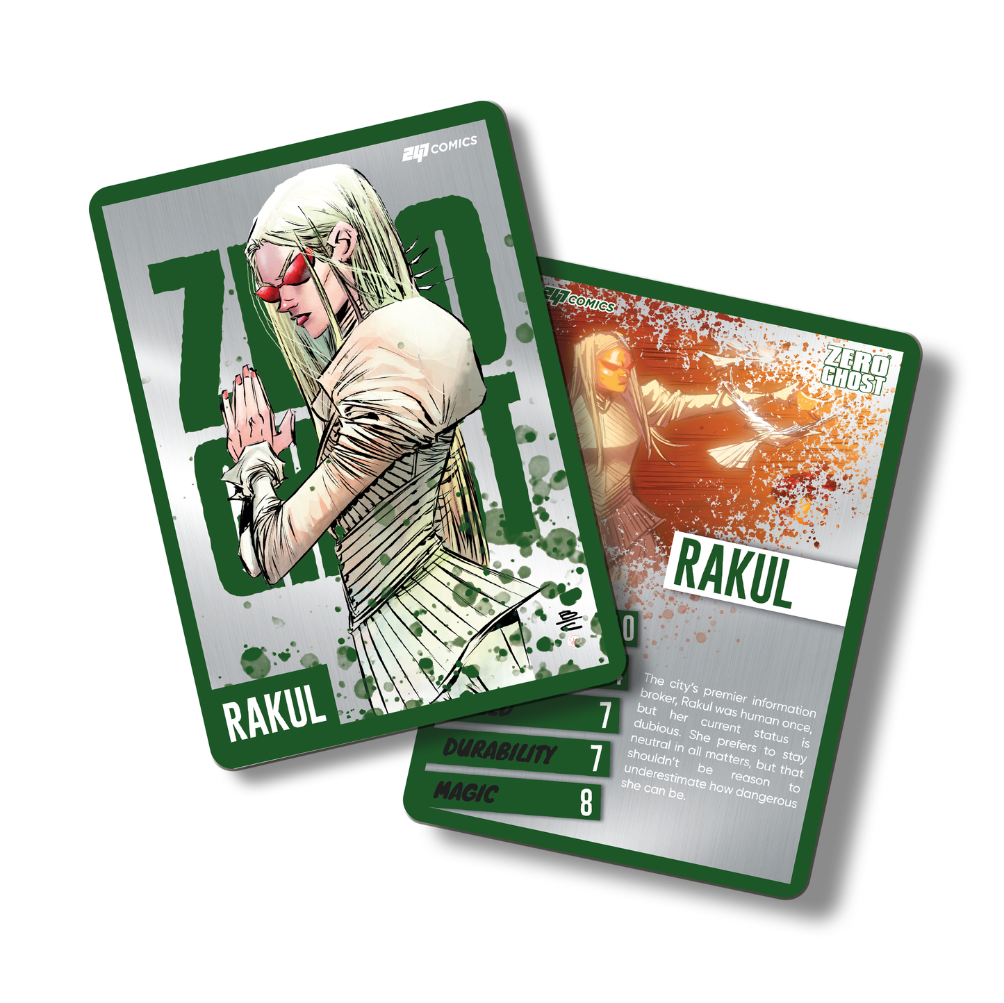 Zero Ghost Metal Character Cards - COMPLETE SET
