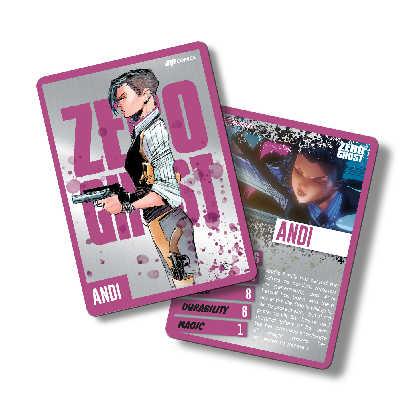Zero Ghost Metal Character Cards - COMPLETE SET