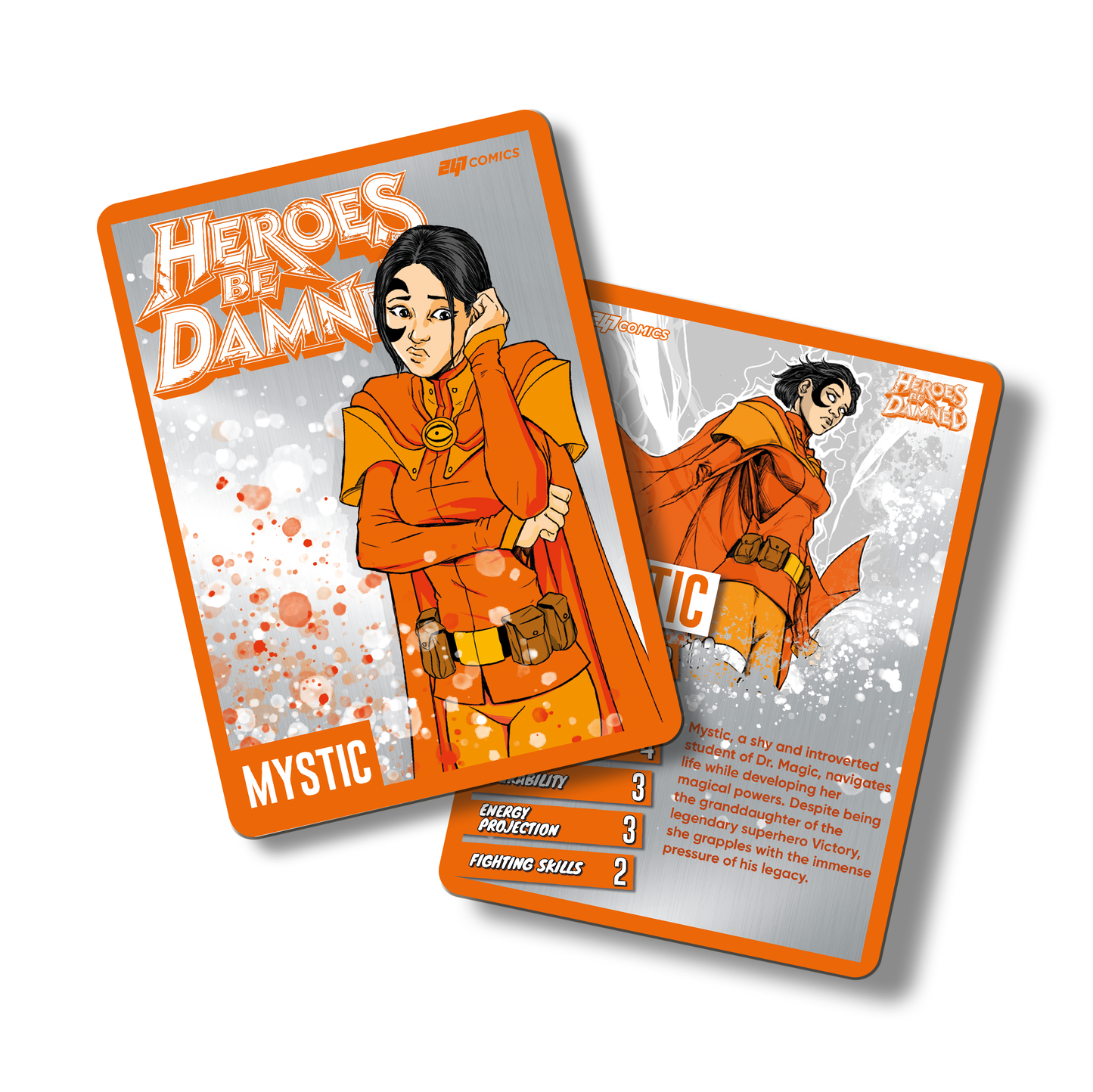 Heroes Be Damned Metal Character Cards - COMPLETE SET