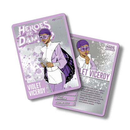 Heroes Be Damned Metal Character Cards - COMPLETE SET